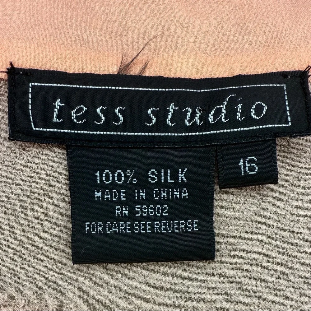 🌸 Tess Studio 100% Silk Embroidered Blouse – Size 16 🌸 - Picture 7 of 10